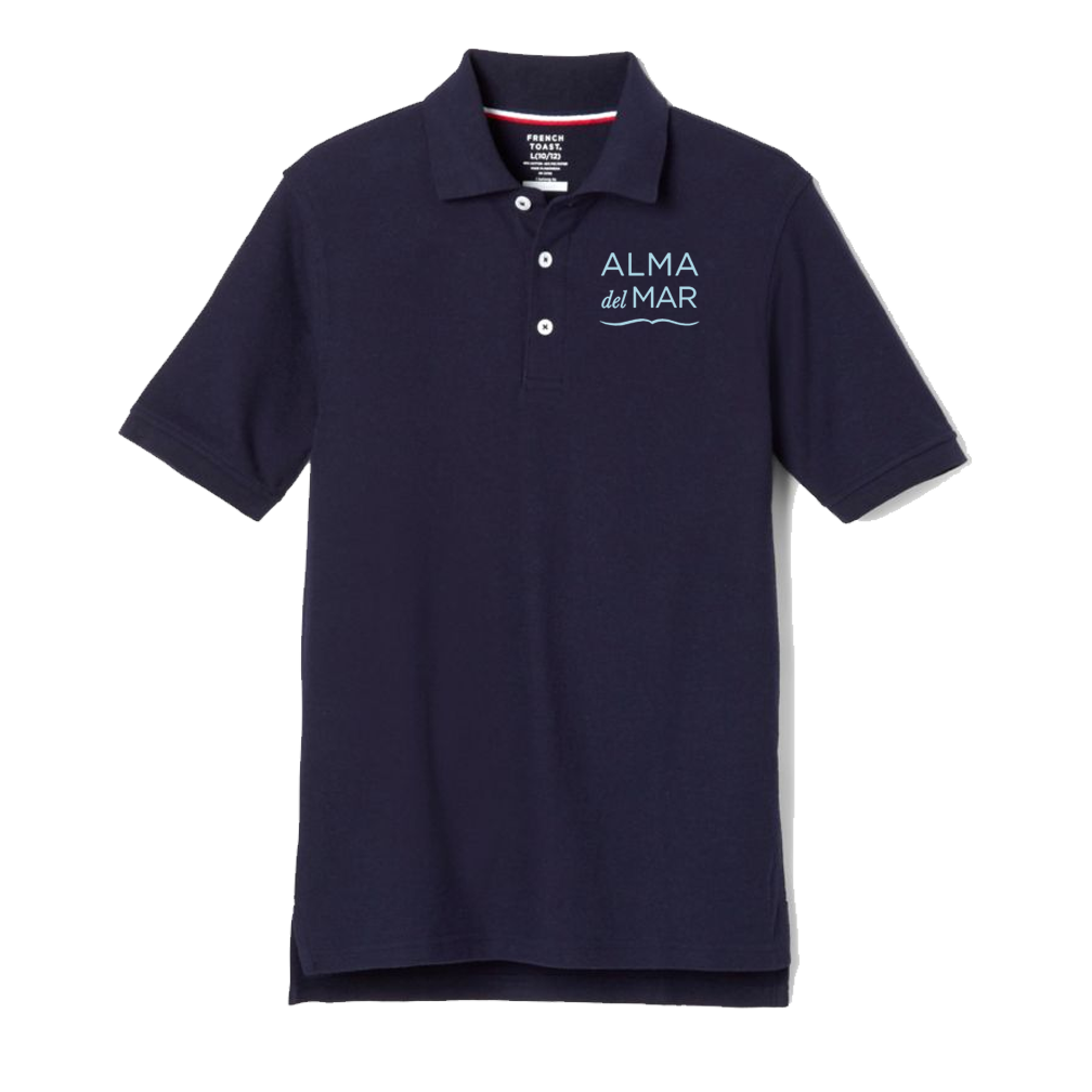 Boys - Short Sleeve Navy Blue Polo (Grades 6-8)
