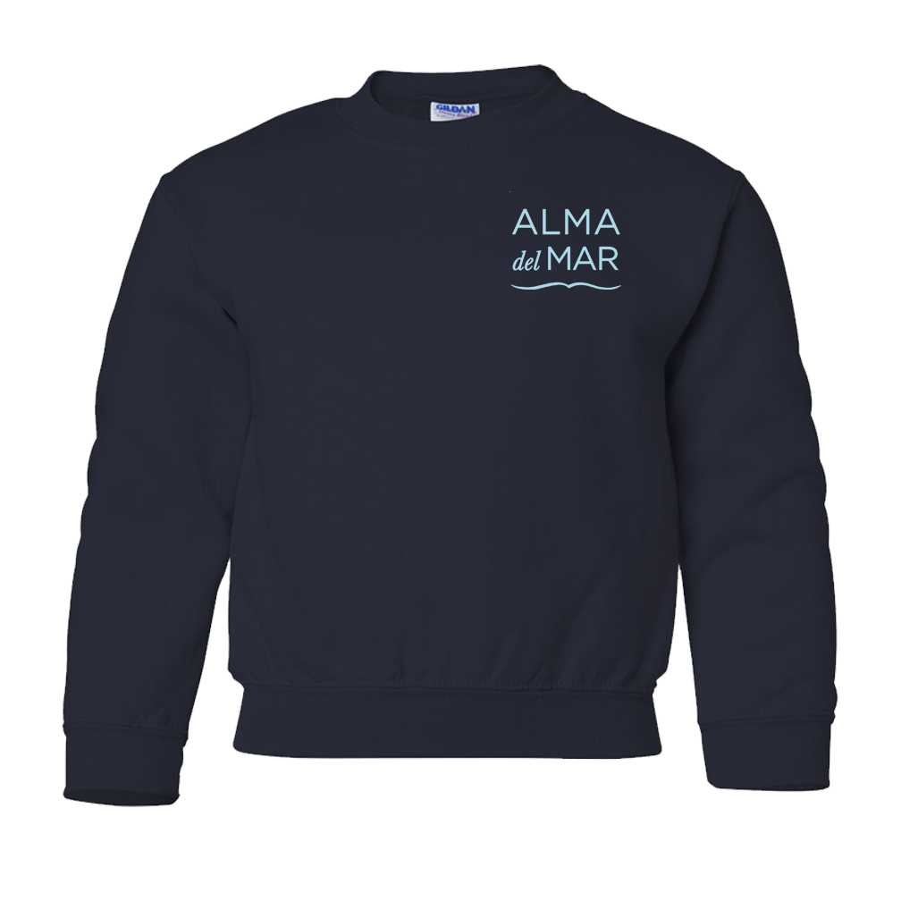 Navy Blue Crew Neck Sweatshirt