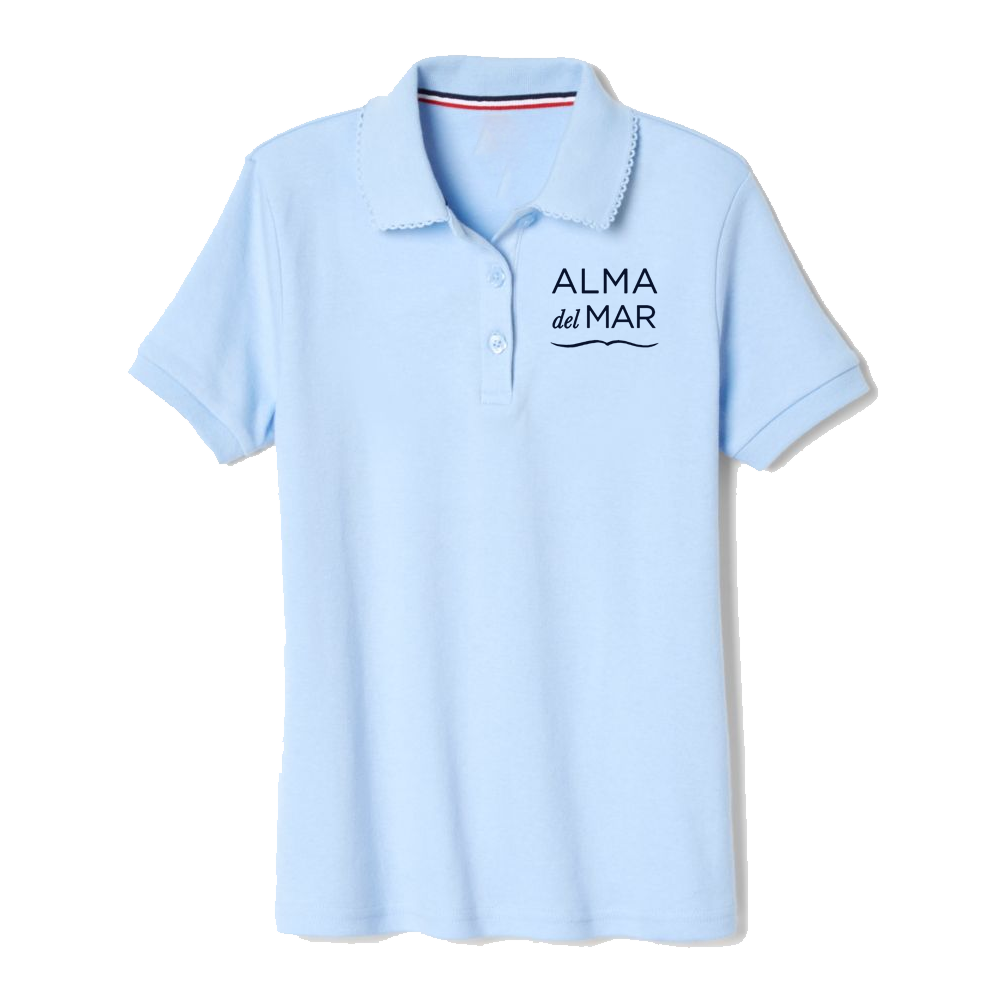 Girls - Short Sleeve Light Blue Polo (Grades K-5)